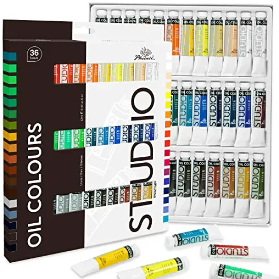 Oil Paint Set, 36x12ml/0.4 Fl Oz Tubes, Non-toxic Oil Based Paints for Canvas Craft Painting, Great Value Art Supplies for Artists, Adults, Kids & Beginners {1}