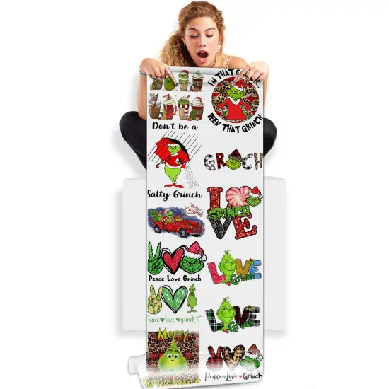 World of Grinch DTF Direct-to-Film Gang Sheets - 22x60 {1}