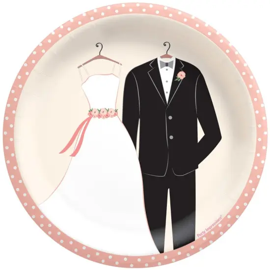 Wedding Attire 6.75" Plates, 8ct {1}