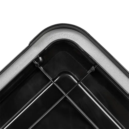 IRIS 4 Pack 74 Quart WeatherPro&trade; Plastic Storage Bin Tote Organizing Container with Durable Lid and Seal and Secure Latching Buckles {5}