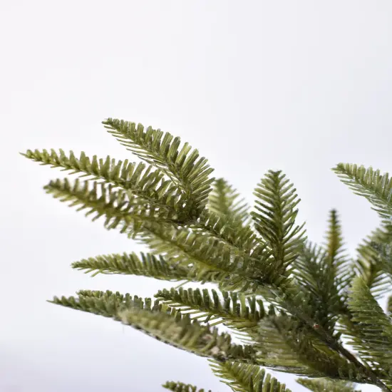 18" Faux Iced Sugar Pine Bush {2}