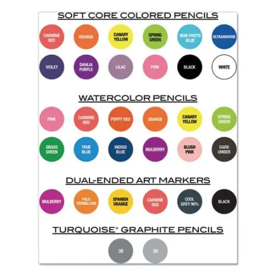 Premier Colored Pencils, Soft Core, 24 Pack {5}