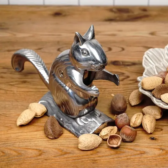 RSVP International Nutty Squirrel Nutcracker, Stainless Steel, Adorable Novelty Addition to Your Kitchen, Cracks All Types of Nuts, Great Housewarming {3}