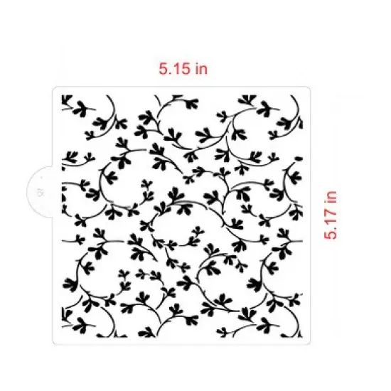 Garden Vine Cookie and Craft Stencil | CM219 by Designer Stencils | Stencils for Royal Icing, Airbrush, Dusting Powder | {2}