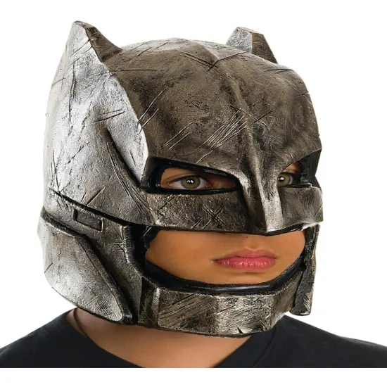 Child's Batman V Superman Overhead Armored Batman Mask Costume Accessory {1}