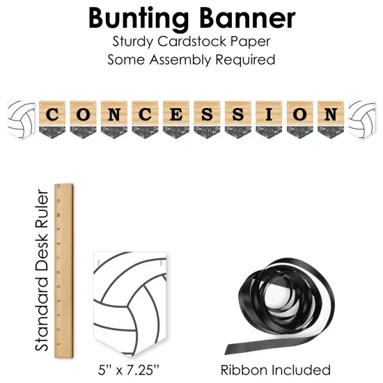 Big Dot of Happiness Bump, Set, Spike - Volleyball - DIY Baby Shower or Birthday Party Concession Signs - Snack Bar Decorations Kit - 50 Pieces {7}