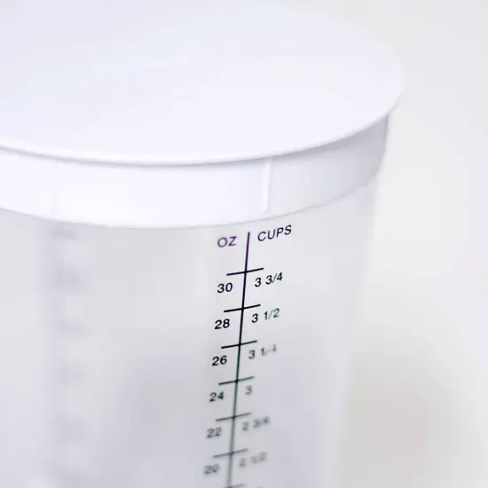 Norpro Batter Dispenser Soft Grip Handle 4 Cups Clear with Measurements {3}