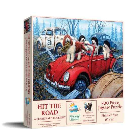Sunsout Hit the Road 500 pc Jigsaw Puzzle 61667 {3}