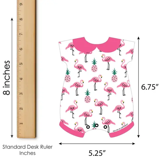 Big Dot of Happiness Pink Flamingo - Party Like a Pineapple - Picture Bingo Cards & Markers - Tropical Summer Baby Shower Shaped Bingo Game -Set of 18 {6}