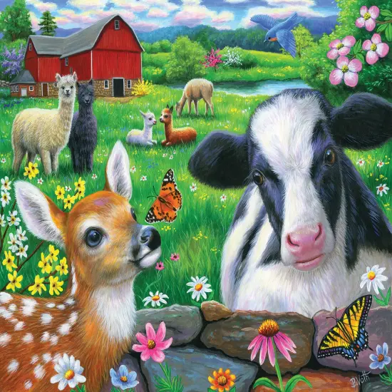 Sunsout Friends in the Field 500 pc Jigsaw Puzzle 52055 {1}