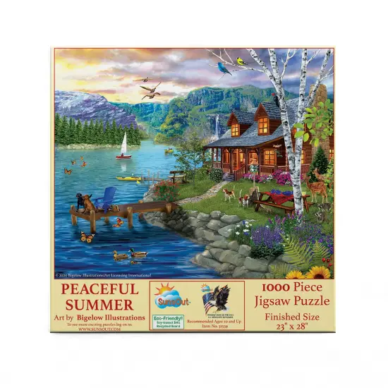 Sunsout Peaceful Summer 1000 pc Jigsaw Puzzle 31559 {4}