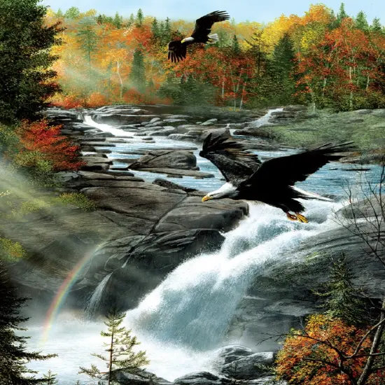 Sunsout Gooseberry Falls 1000 pc Jigsaw Puzzle 57724 {1}