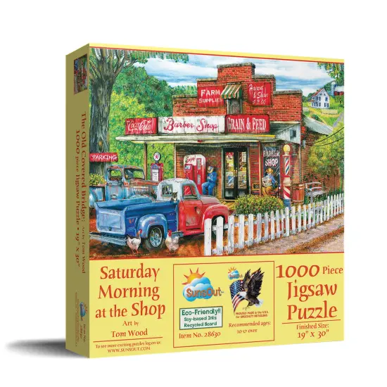Sunsout Saturday Morning at the Shop 1000 pc Jigsaw Puzzle 28630 {3}