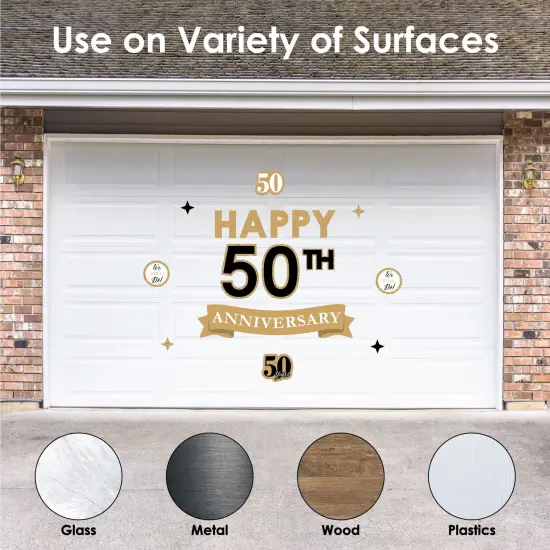 Big Dot of Happiness We Still Do - 50th Wedding Anniversary - Peel and Stick Anniversary Party Decoration - Wall Decals Backdrop {3}