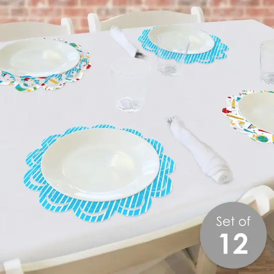 Big Dot of Happiness Thank You Teachers - Teacher Appreciation Round Table Decorations - Paper Chargers - Place Setting For 12 {3}