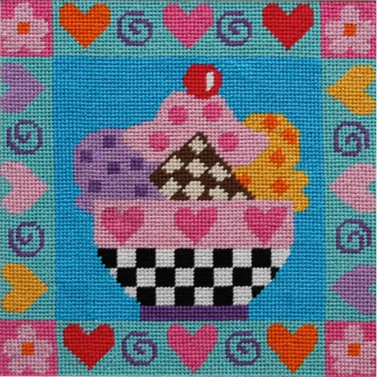 Ice Cream Sundae - Needlepoint Kit Multicolor {1}