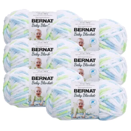 (Pack of 6) Bernat Baby Blanket Yarn-Funny Prints {1}