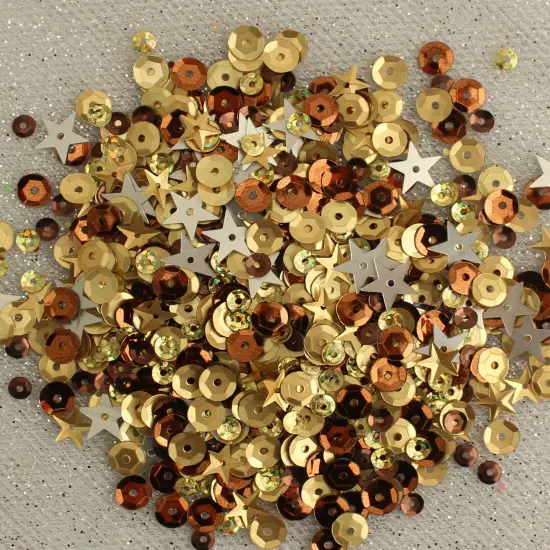 Buttons Galore 28 Lilac Lane Tin W/Sequins 40g-Not So Heavy Metal {3}