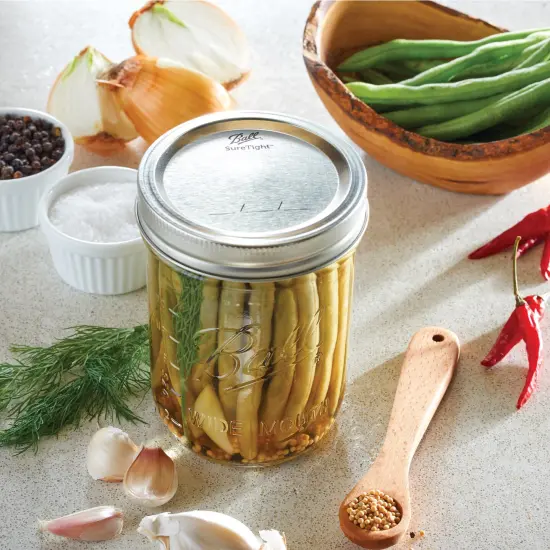 Ball Wide Mouth Pint Home Canning Jars Lids and Bands USA Made Case of 12 {5}