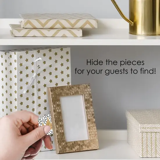 Big Dot of Happiness 1st Birthday Little Mr. Onederful - Boy First Birthday Party Scavenger Hunt - 1 Stand and 48 Game Pieces - Hide and Find Game {4}