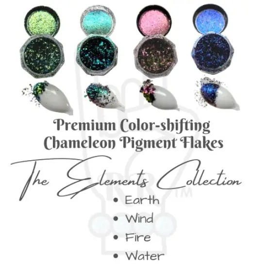 Fire Premium Color-shift Multi-chromatic Chameleon Pigment Flakes - The Elements Edition {2}