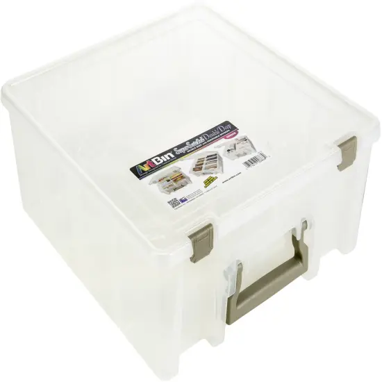 ArtBin Super Satchel Double Deep-15.25"X14"X6.25" Translucent {1}