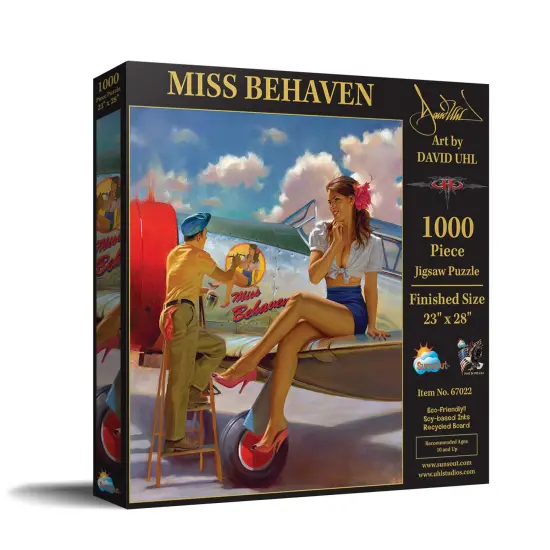 Sunsout Miss Behavin 1000 pc Jigsaw Puzzle 67022 {3}