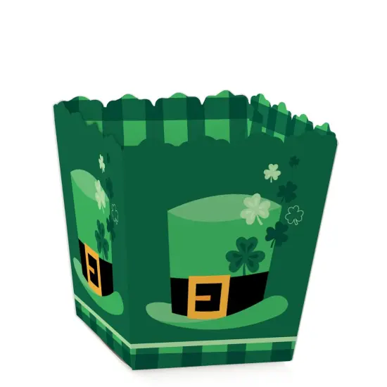 Big Dot of Happiness Shamrock St. Patrick's Day - Party Mini Favor Boxes - Saint Paddy's Day Party Treat Candy Boxes - Set of 12 {1}