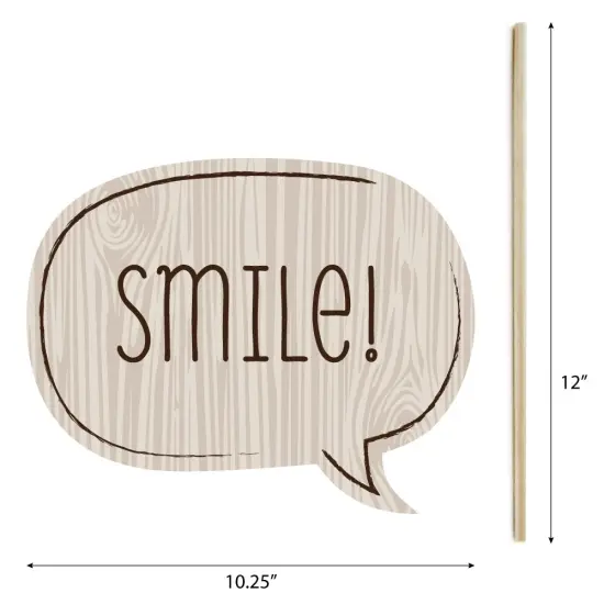 Big Dot of Happiness Woodland Creatures - Photo Booth Props Kit - 20 Count {7}