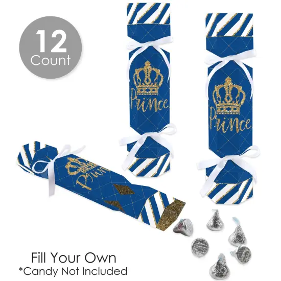 Big Dot of Happiness Royal Prince Charming - No Snap Baby Shower or Birthday Party Table Favors - DIY Cracker Boxes - Set of 12 {4}