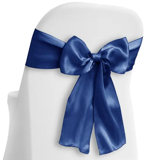 Lann's Linens - 10 Elegant Satin Wedding/Party Chair Cover Sashes/Bows - Ribbon Tie Back Sash {1}