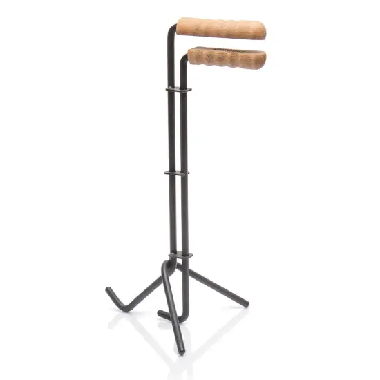 Petromax Professional Lid Lifter for Dutch Ovens, Outdoor Camping Utensil for Handling Hot Campfire Cookware Lids, 14" Long, Steel and Wood, Clamping {1}