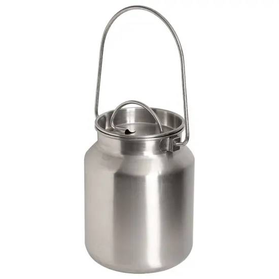 Shetler's S/S Housewares Functional and Decorative Stainless Steel Milk Can 8 3/4" H 1 Gallon {4}