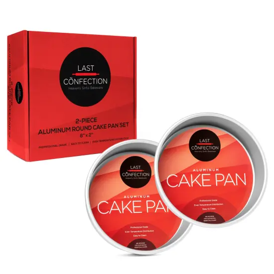 Last Confection Aluminum Round Cake Pan Sets - Professional Bakeware {3}