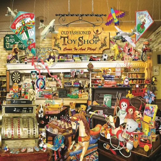 Sunsout An Old Fashioned Toy Shop 1000 pc Large Pieces Jigsaw Puzzle 34916 {1}