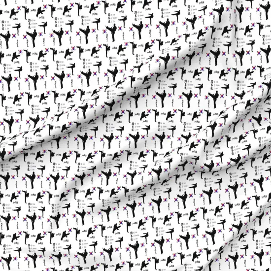 Various Fabrics by the Yard or Fat Quarter Large Print Martial Arts Fitness Health Custom Printed Fabric by Spoonflower {6}
