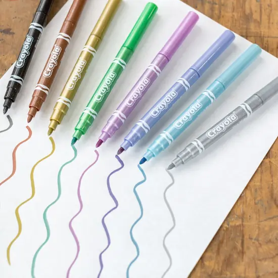 Crayola Metallic Markers-Shimmery Colors 8/Pkg {3}