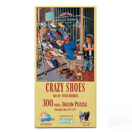 Sunsout Crzy Shoes 300 pc Jigsaw Puzzle 44281 {4}
