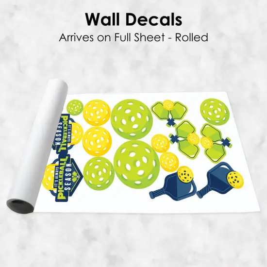 Big Dot of Happiness Let&rsquo;s Rally - Pickleball - Peel and Stick Sports Decor Vinyl Wall Art Stickers - Wall Decals - Set of 20 {7}