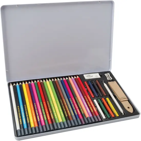 Royal & Langnickel(R) essentials(TM) Drawing Art Set W/Tin {2}