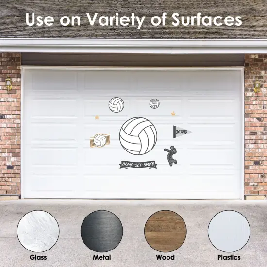 Big Dot of Happiness Bump, Set, Spike - Volleyball - Peel and Stick Sports Decor Vinyl Wall Art Stickers - Wall Decals - Set of 20 {6}