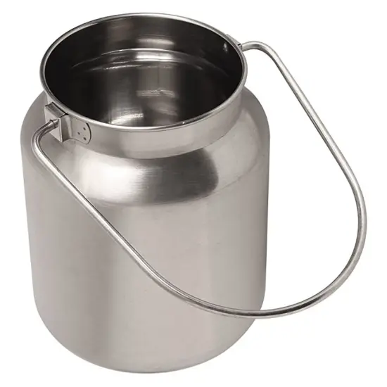 Shetler's S/S Housewares Functional and Decorative Stainless Steel Milk Can 8 3/4" H 1 Gallon {5}
