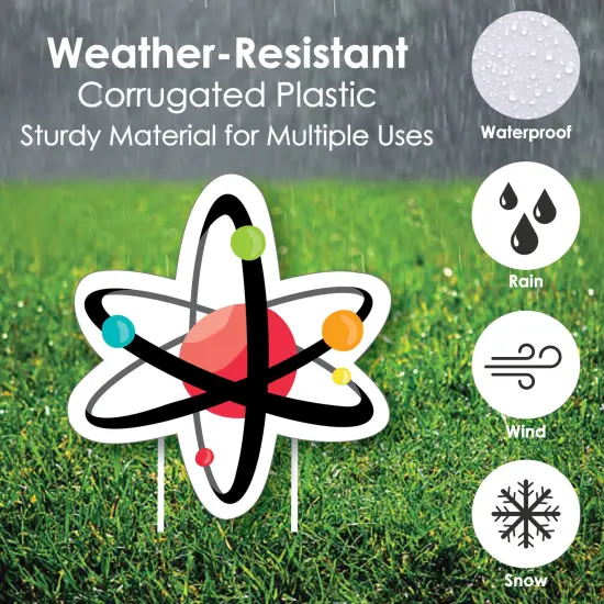 Big Dot of Happiness Scientist Lab - Yard Sign and Outdoor Lawn Decorations - Baby Shower or Birthday Party Yard Signs - Set of 8 {4}