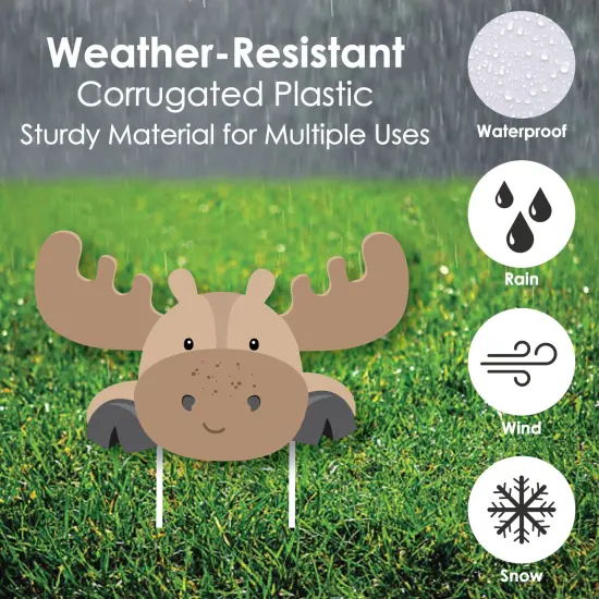 Big Dot of Happiness Woodland Creatures - Yard Sign & Outdoor Lawn Decorations - Baby Shower or Birthday Party Yard Signs - Set of 8 {4}