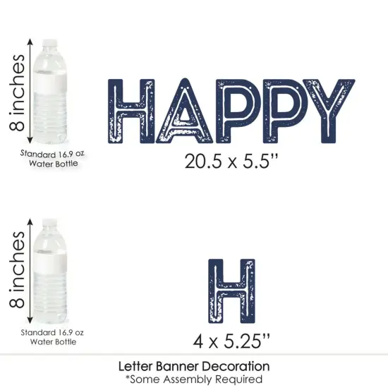 Big Dot of Happiness My Dad is Rad - Father's Day Letter Banner Decoration - 36 Banner Cutouts and Happy Father's Day Banner Letters {7}