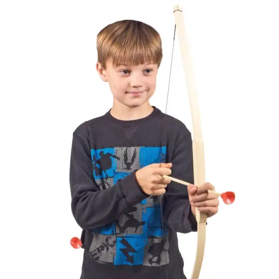 Schylling Pretend Toy Archery Set of Bow, Arrows, Quiver, and Target for Beginners {4}