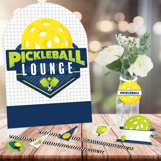 Big Dot of Happiness Let&rsquo;s Rally - Pickleball - DIY Birthday or Retirement Party Concession Signs - Snack Bar Decorations Kit - 50 Pieces {3}