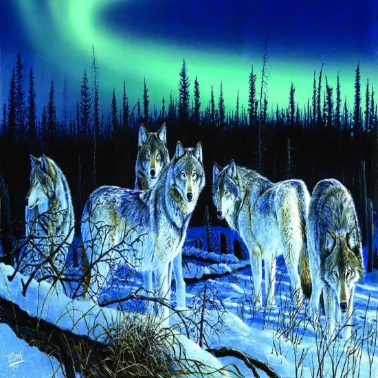 Sunsout Hunters Light 550 pc Jigsaw Puzzle 45349 {1}