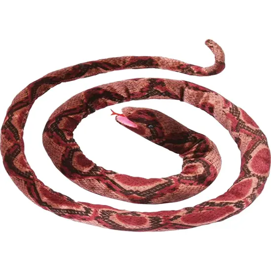 Plush Coiled Purple Snake Decoration {1}