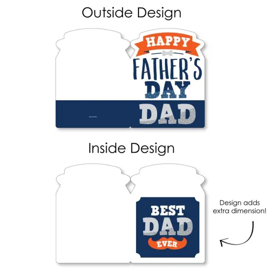 Big Dot of Happiness Happy Father's Day - We Love Dad Giant Greeting Card - Big Shaped Jumborific Card {7}
